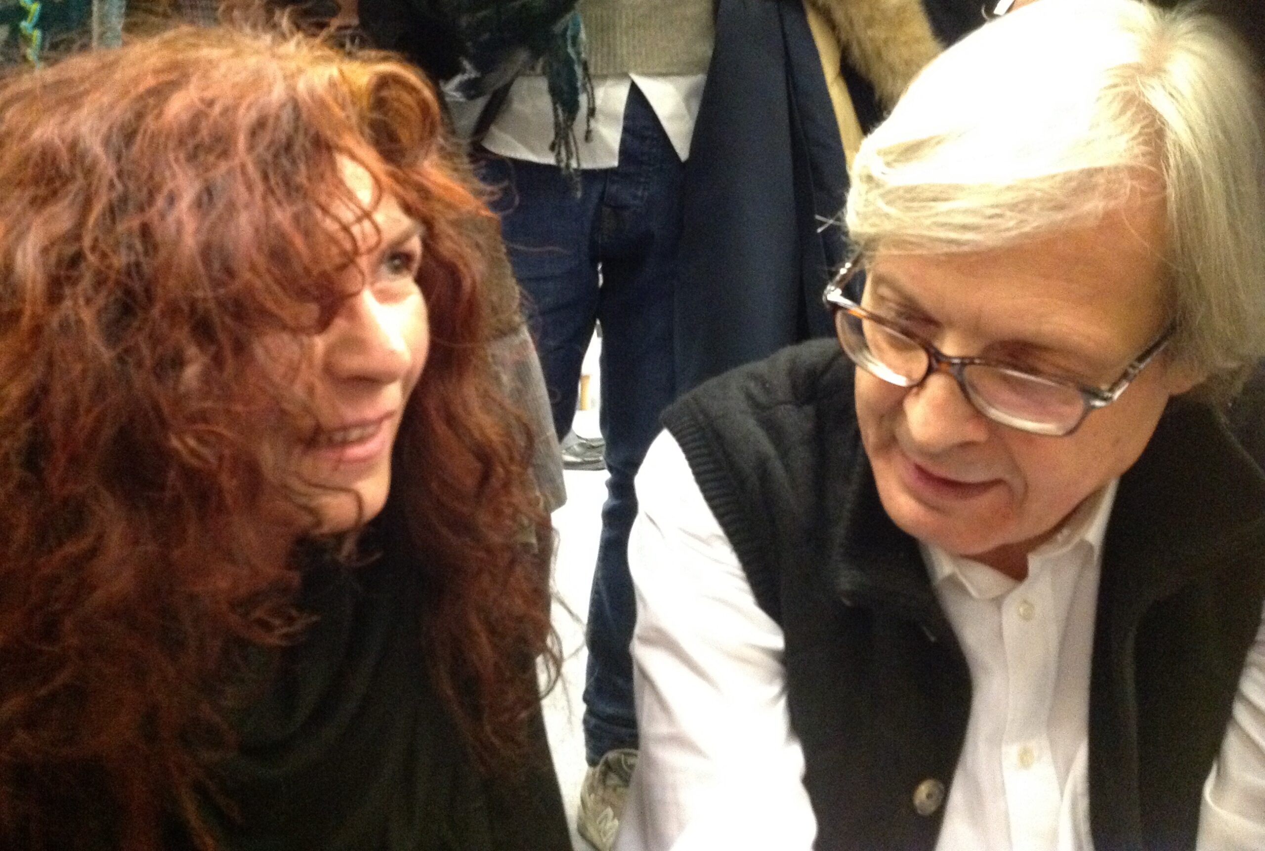 Donata Lombardi con Vittorio Sgarbi alla 1ª Biennale della Creatività a Verona - 7